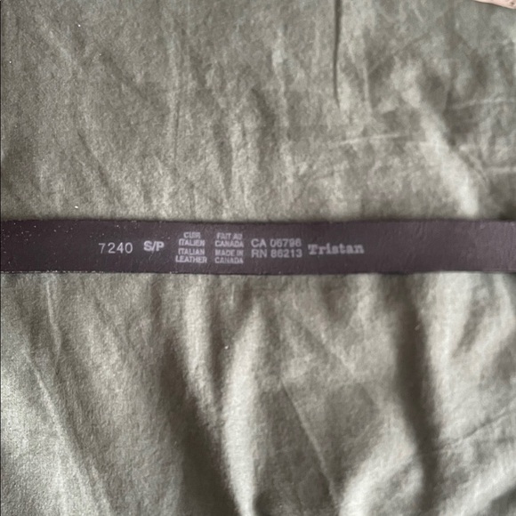 Vintage Tristan Leather Belt with Turnlock Detail - Picture 5 of 5